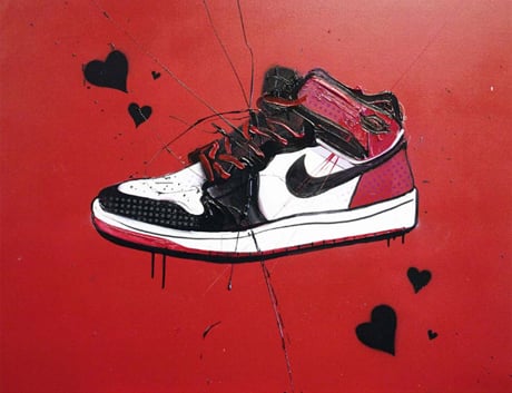 ART FEED: Dave White paints your Nikes.