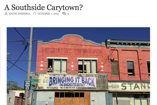 Manchester developers hope to build their own Southside Carytown