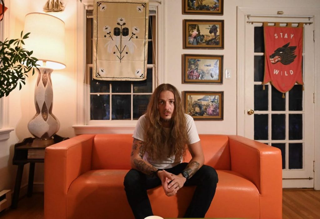 Ryan Kent on a couch
