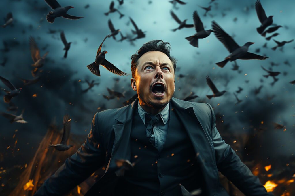 Threads, Elon Musk and Twitter, image by Kimberly Frost