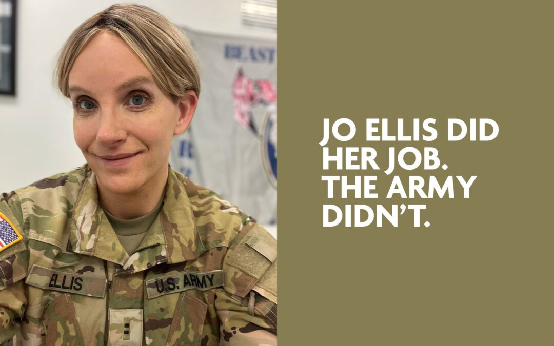 Jo Ellis Did Her Job. The Army Didn’t. 🏳️‍🌈
