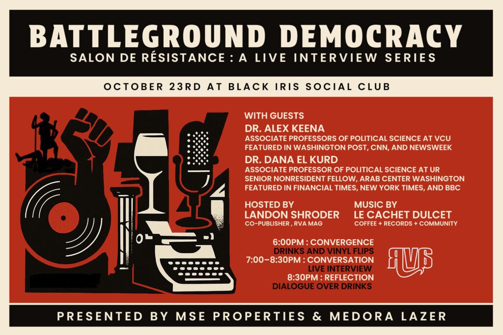 Salon-battleground-democracy_poster_RVA-Magazine-2025